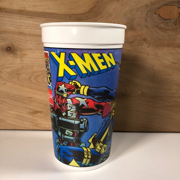 Vintage 1995 7" Hardees Marvel Comics X-Men Cartoon Plastic Drink Cup NO LID - Picture 5 of 8